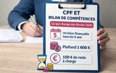 CPF et bilan de compétences : ce qui change depuis février 2026